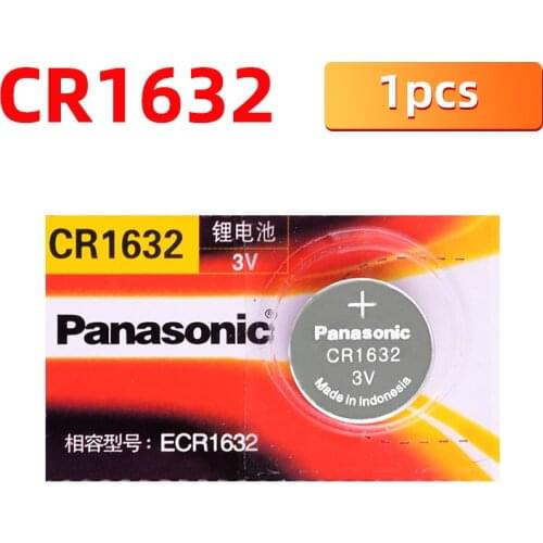 PANASONIC 1pcs/lot cr1632 ECR1632 DL1632 KCR1632 LM1632 KL1632 Button Cell Batteries 3V Coin Lithium counter clock