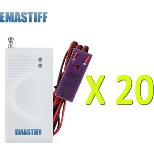 20PCS Wireless Water Intrusion Leakage Sensor Detector for wireless Security GSM alarm system 433MHZ