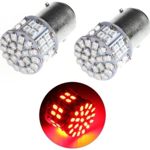 Red Light 1PC 1157 BAY15D 50 SMD 1206 LED Car Tail Stop Brake Lamp Bulb DC 12V