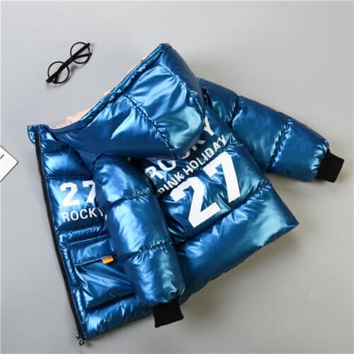 Boys Winter Coat Padded Jacket 2020 New Childrens Thick Down Jacket Childrens Clothing Bright Face Padded Jacket 2-6T