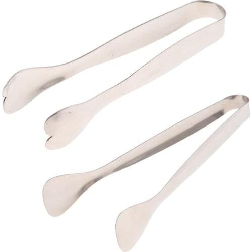MagiDeal Stainless Steel Lace Side Sugar Clamp Tongs Ice Coffee Bar Buffet Kitchen Spoon