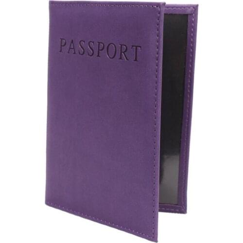 New Passport Cover PU Leather Women Passport Holder Women\s Travel Passport Cover Unisex Card Case Man Card Holder Wallet