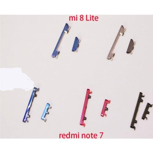 New Metal Buttons ON/OFF KEY Lock Screen Button Volume For XIAOMI Mi 8 Youth Redmi Note 7