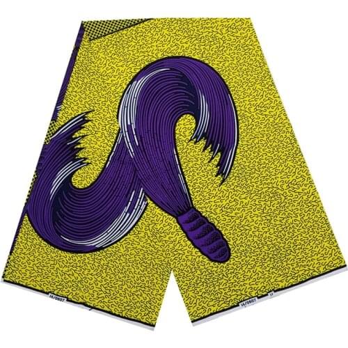 New Design 100%Real Wax Original African Ankara Printed Cotton Fabrics By The Yard Veritable Breathable Dress Material VL 1220