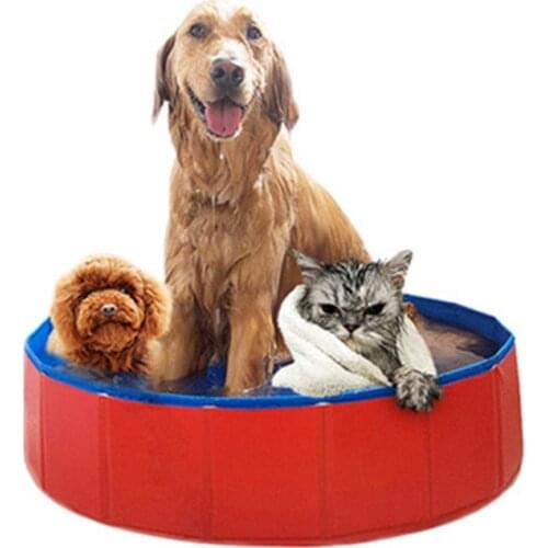 Pet Swimming Pools Dog Bath Pool Summer Outdoor Portable Indoor Wash Bathing Tub Foldable Collapsible Bathtub for Dogs Cats Kids