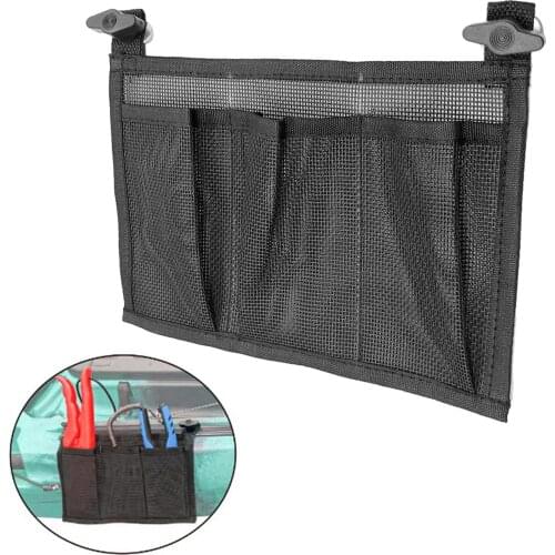Nylon Mesh Pouch, Drawstring Bags for Travel, Camping Hammock, Kayak, Fishng Boat Tools Tackles Gear Storage Side Pouch