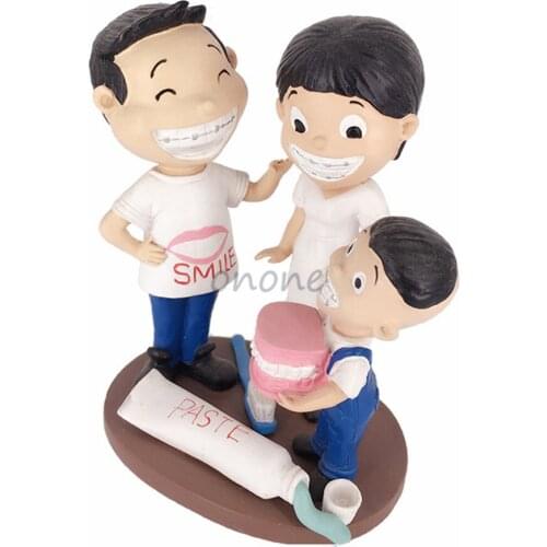 1pcs Dental Artware Teeth Model Dentist Creative Gifts Articles Sculpture Orthodontic Family