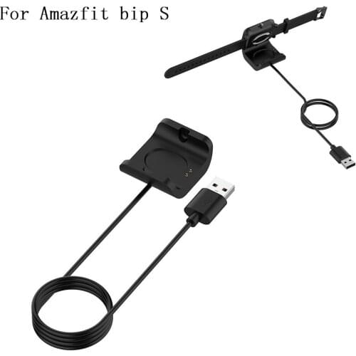 USB Charging Data Cradle Dock Cable Portable Charger Holder for xiaomi Huami Amazfit bip S Smart Watch Strap Accessories Bips
