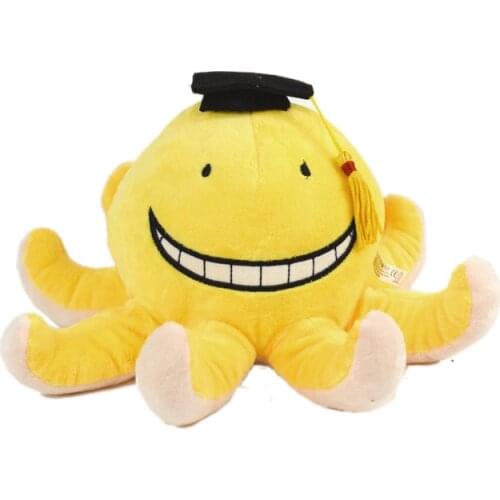 2pc/Anime Octopus Korosensei Assassination Classroom Teacher Cosplay Mini Plush Toy Stuffed Doll Collection Soft PP Cotton 15cm