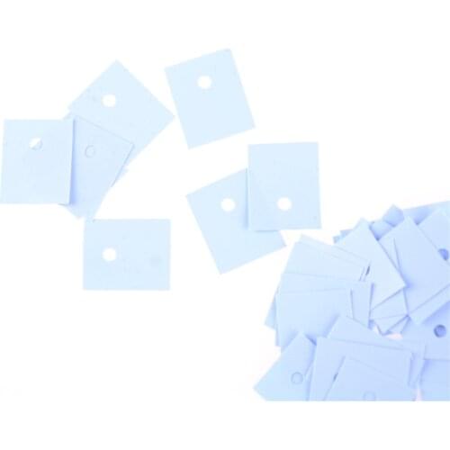 50 Pcs TO-3P Transistor 26mmx20mmx0.3mm Insulation Pad Sheet Silicone Insulator