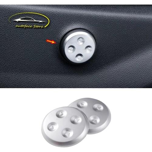 ABS Chrome For Mercedes Benz GLA 2016 2017 2018 Car Accessories Seat Adjustment Switch Cover Trim Car Sticker Styling 2Pcs