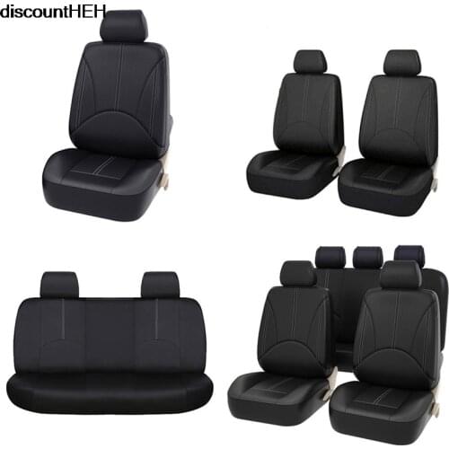 PU Eco-Leather Universal Car Seat Covers High Quality Full Set Car Seat Cover Interior Accessories For 4 Season Car Seat Cover