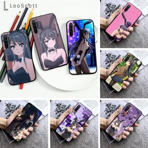 Mai Sakurajima anime girl Phone Case For Xiaomi Redmi note 7 8 9 pro 8T 9S Mi Note 10 Lite pro