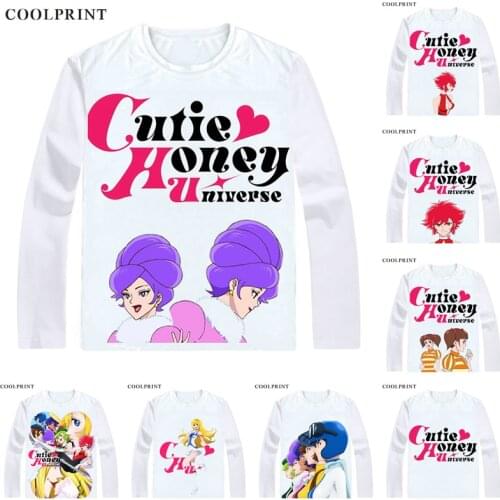 Cutie Honey Universe T-Shirts Long Sleeve Shirts Anime Honey in various costumes Honey Kisaragi Kisaragi Hani Cosplay Shirt