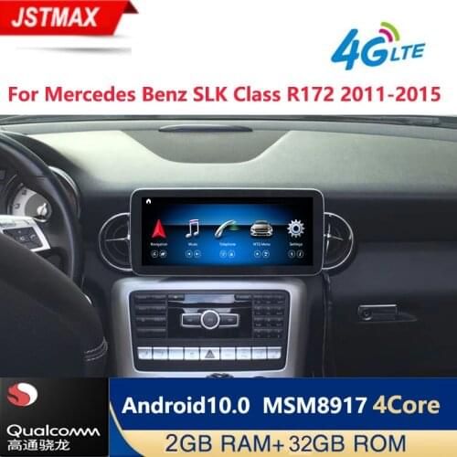 10. 25 inch 2+32G Android 10.0 Display for Mercedes Benz SLK Class R172 2011-2015 Car multimedia radio GPS Navigation Bluetooth