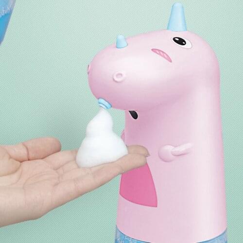 Household Hand Washing Soap Dispenser Cute Cartoon Bubbler Smart Sensor Automatic Soap Container For Kids Bathroom Accessories