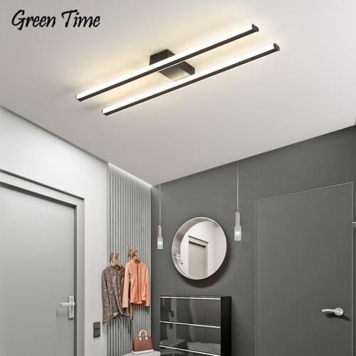 Home Lights Modern Led Ceiling Light For Living room Bedroom Hallway Corridor Light Aisle Lamp Indoor Ceiling Lamp Black Fixture