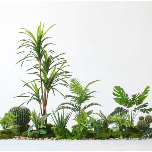 Artificial Plant Decoration Large Floor False Green Plant Landscape Under The Stairs Home Hotel Indoor Landscape Potted Ornament