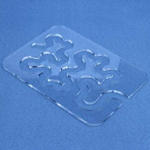 Using Quilting Templates Sewing Machine Domestic Free Motion Quilting Templates Rulers Transparent for A Simple Meander and A Gr