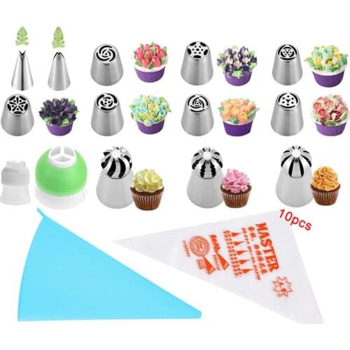Russian Piping Nozzle Torch Sphere Ball Icing Piping Nozzles Cake Tips Set Cream Decoration Pastry Nozzles Cake Decorating Tool