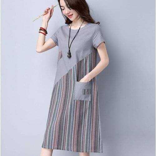 Летние платья в полоску LYJDIQI China At AliExpress