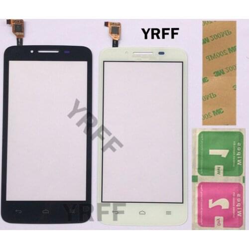 4.5" Mobile Touch Screen For Huawei Ascend Y511 Touch Screen Digitizer Panel Sensor Front Outer Glass Panel Wipes