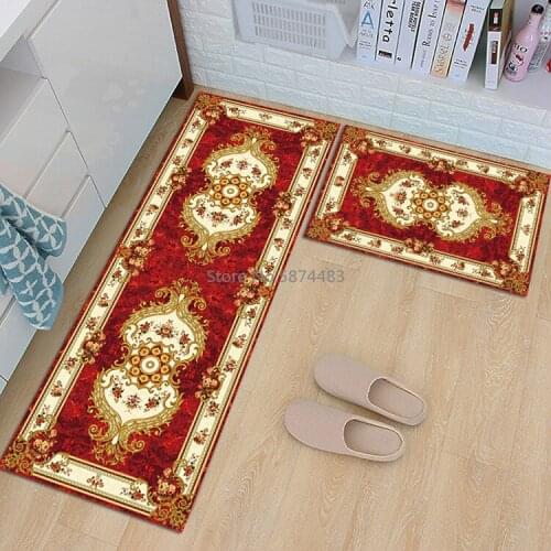 Printed Kitchen Non-slip Mat High Quality Living Room Bedroom Carpet Home Decoration Bathroom Mat Floor Absorbent Floor