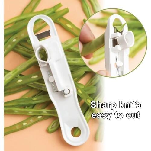 Bean Slicer Cutter Stringer Remover Peeler French Style Green Bean Vegetable Runner Slicer Cutter Stringer Remover Peeler
