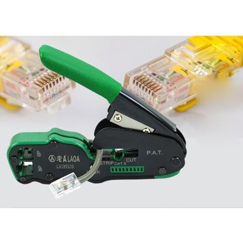 LAOA 6P / 8P Network Crimping Pliers Portable Multifunctional Cable Wire Stripper cutter Terminal Crimping Pliers