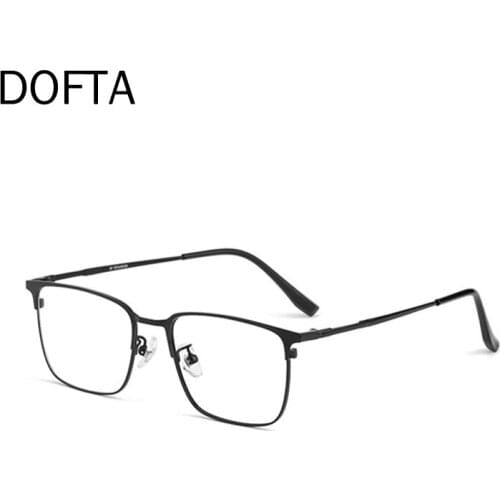 DOFTA Optical Glasses Frame Men Ultralight β Titanium Square Male Full Myopia Prescription Eyeglasses Frames Eyewear 5262