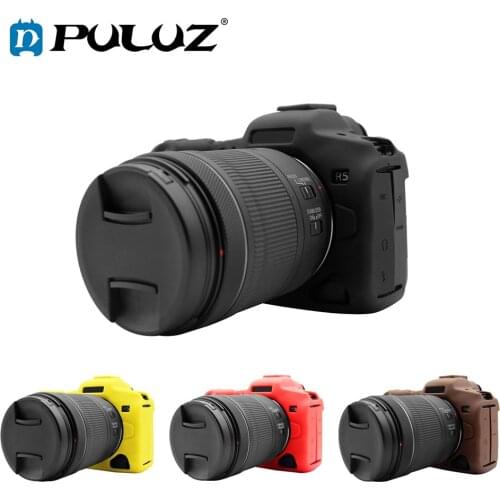 PULUZ Soft Silicone Rubber Camera Protective Body Cover Skin Case For Canon EOS R5/R/RP DSLR Camera Bag Housing protector Cover
