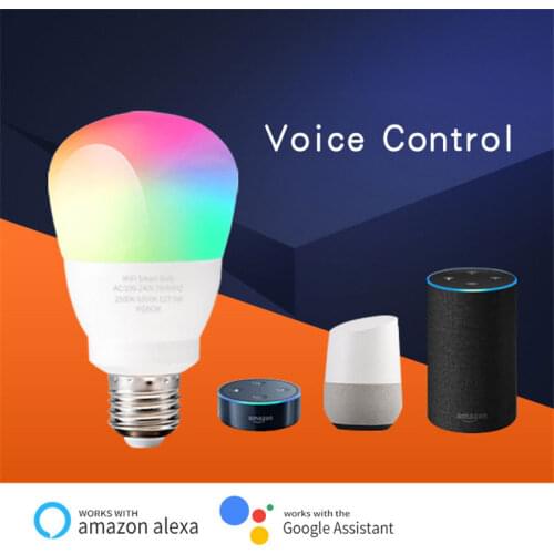 B26 E27 Smart Control Lamp Led RGB Light Dimmable 9W 12W RGB+White+Yellow Bulb Decor Smartlife App Timer Home Alexa Google Home