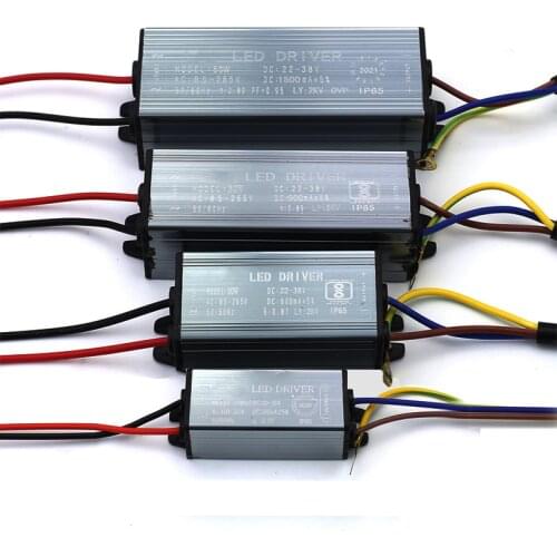 Vogliovoi Power Supply Adapter Transformer 10W 20W 30W 50W 100W Silver Aluminum Waterproof IP65 For Floodlight HighBay Blub