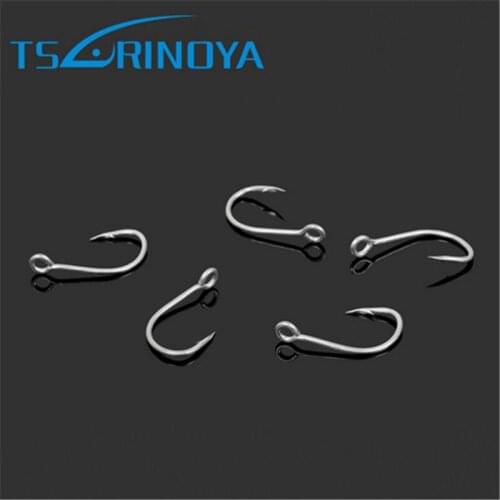 TSURINOYA 15pcs/lot Barbed Hook 7# 9# High Carbon Steel Single For Soft Lure Fishing Tackle Anzuelos De Pesca Accessories Anzol
