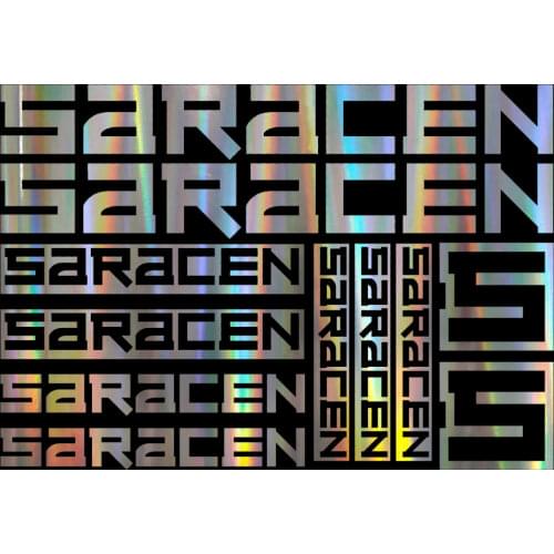 Compatible for Saracen Vinyl Stickers Sheet Bike Frame Cycling Bicycle Mtb Road