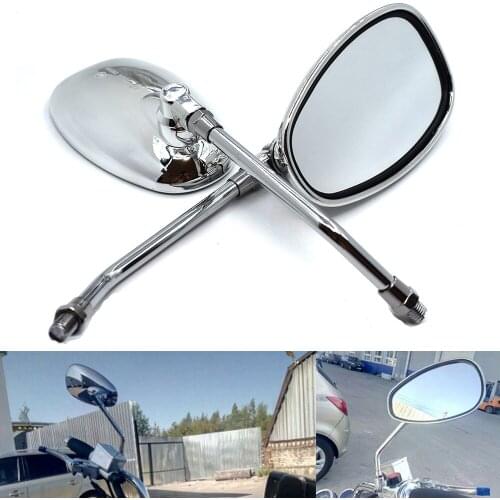 Universal Motorcycle 10mm Oval Rear View Mirrors for BMW K1600 K1200R K1200S R1200R R1200S R1200ST R1200GS