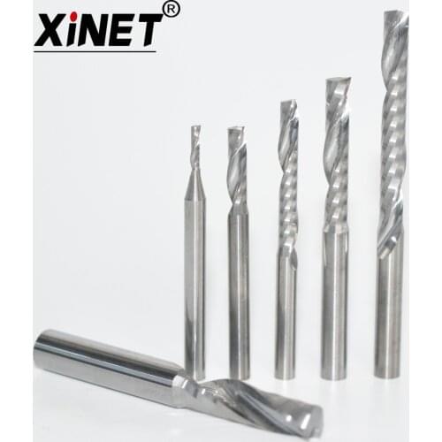 1 Flute end mill,1.0-1.5-2.0-2.5-3.175-4-5-6-8,CNC machine tool,solid carbide end mill cutter,acrylic milling cutter,PVC,MDF