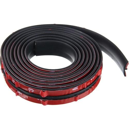 1 Roll 2M*2cm Car Windshield Dustproof Rubber Sealing Strips for Window Sound Insulation Sealing Strip Black