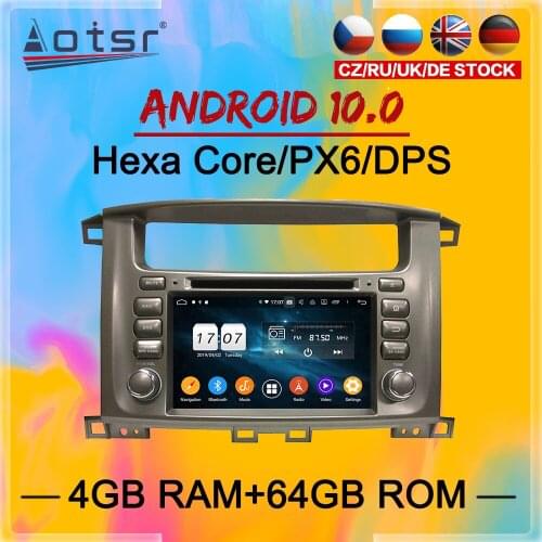 2 Din IPS Screen Android 10 DSP Car Multimedia Player For Toyota Lander Cruiser 100 1998-2007 Navi Audio Radio Stereo head unit