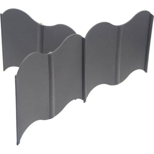 20Pcs Interlocking Garden Fence Edging Kit Plastic Lawn Edging Plant Border Decorations No-Dig Pound-in Garden Edge