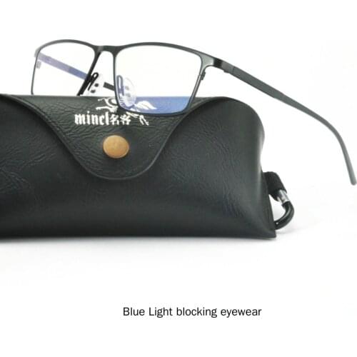 2020 New Blue Light Blocking Glasses for Men Ultralight TR90 Retro Metal Frame Mens Prescription Reading Glasses UV400 NX