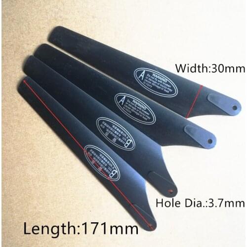 4PCS Free Shipping SYMA S301G S301 S37 Main Blades Rotors Props Propellers A B 171MM 17.1CM R/C Spare Parts Helicopter Access