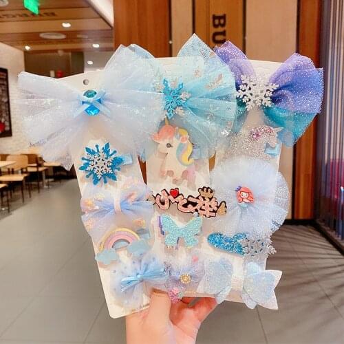 5pcs Newborn Baby Accessories Kids Hair Clip Set Princess Kids Hair Accessories Cute Hairpin Birthday Gifts for Girls