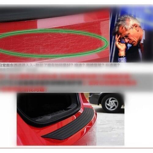 Car trunk bumper protection strip sticker for Skoda Octavia A2 A5 A7 Fabia Rapid Superb Yeti