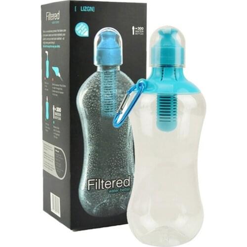 Water Bobble Hydration Filter Bottle Outdoor Portable Filtered Drinking Bottles with Built-In Carbon Filter Carbon #2