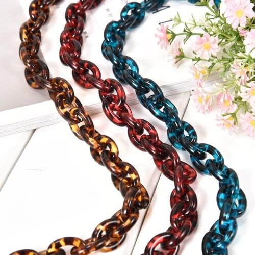 60cm DIY Acrylic Resin Chain Bag Strap Handbag Plastic Strap Fashion Colorful Women Bag Accessories Shoulder Strap