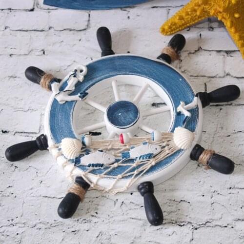 Wooden Decorative Ship Boat Steering Wheel Nautical Home Decoration Gifts
