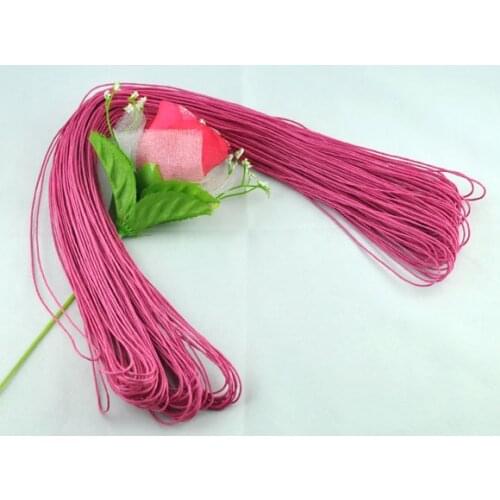 Doreen Box Lovely 80M Wholesale Fuchsia Waxed Cotton Necklace Cord 1mm (B08088)
