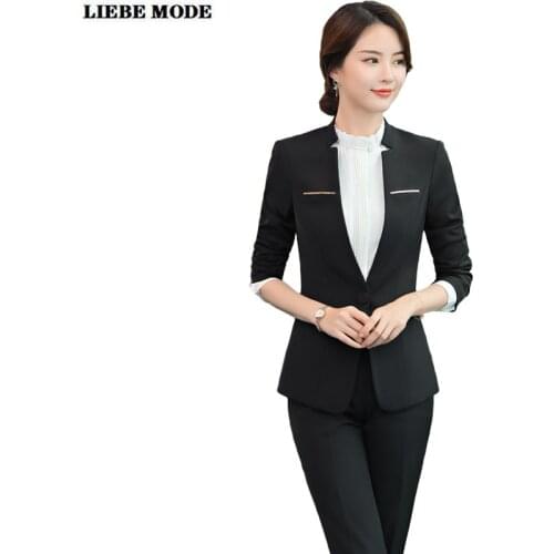 Женские пиджаки и костюмы LIEBE MODE China At AliExpress