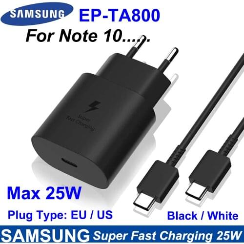 Original Samsung S20 5G 25W Charger Surper Fast Charge USB Type C Pd PPS Quick Charging For Galaxy Note 20 Ultra Note 10 S21